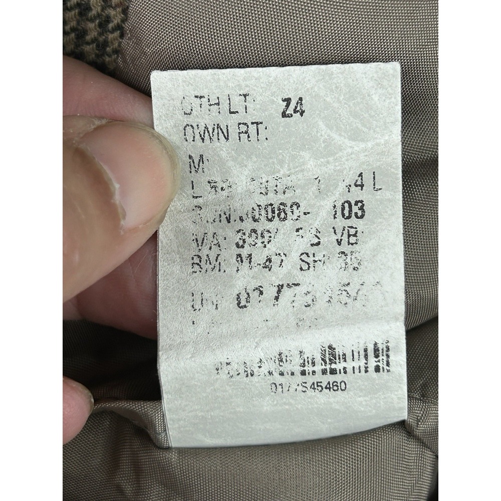 Vintage LAUREN Ralph Lauren Men's Blazer/Sport Coat 100% Wool 44L -‎ Gray Brown - Picture 16 of 16